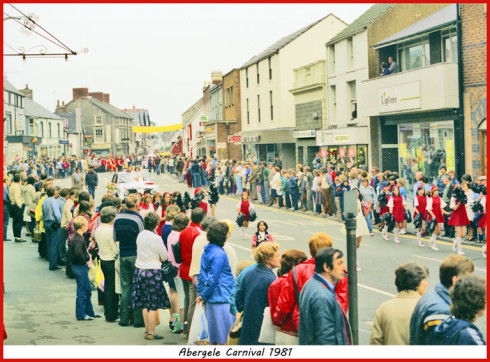 Photo by Dennis Parr of the 1981 Abergele Carnival. 