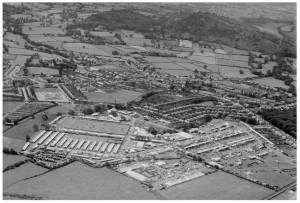 Aerofilms photograph of the Royal Welsh Showground, Abergele, July 1950