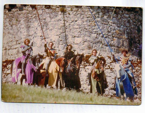 The Jousters of Gwrych Castle Abergele. Photo copyright Karen Linley. 
